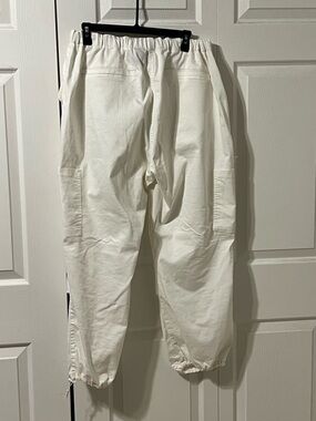 VIP White Track Joggers